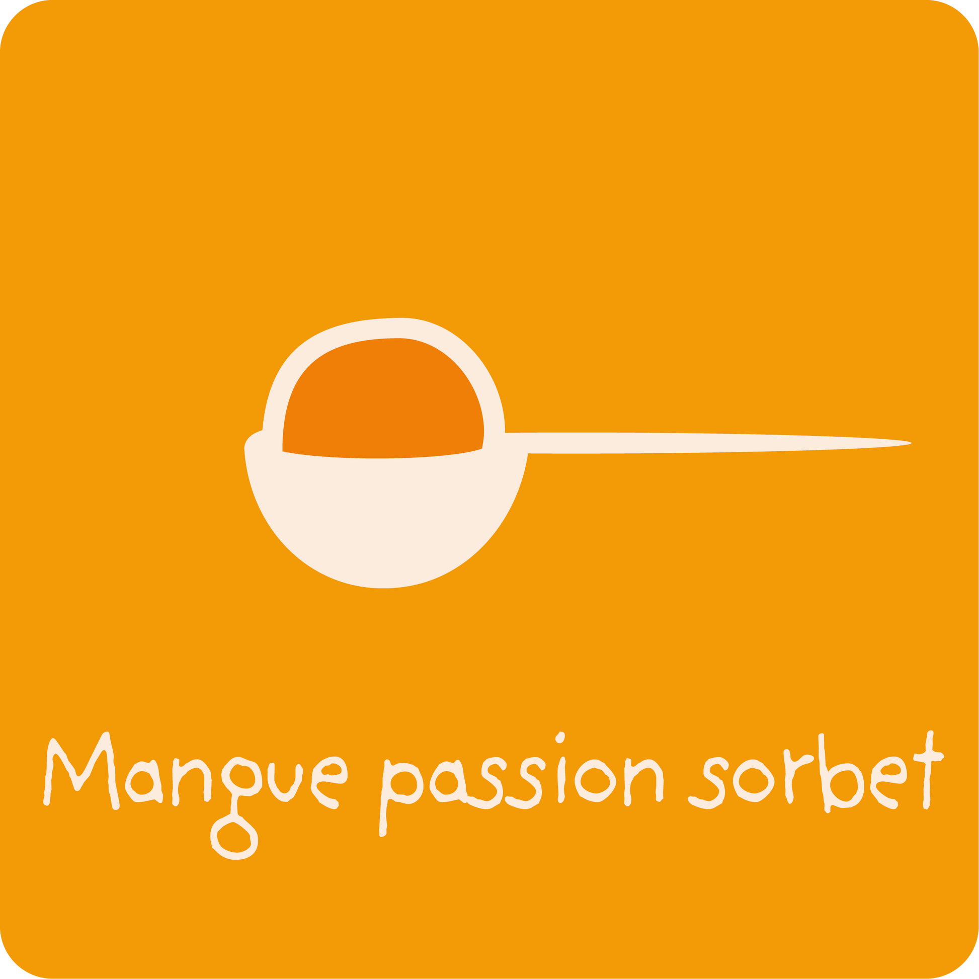 Mangue passion sorbet