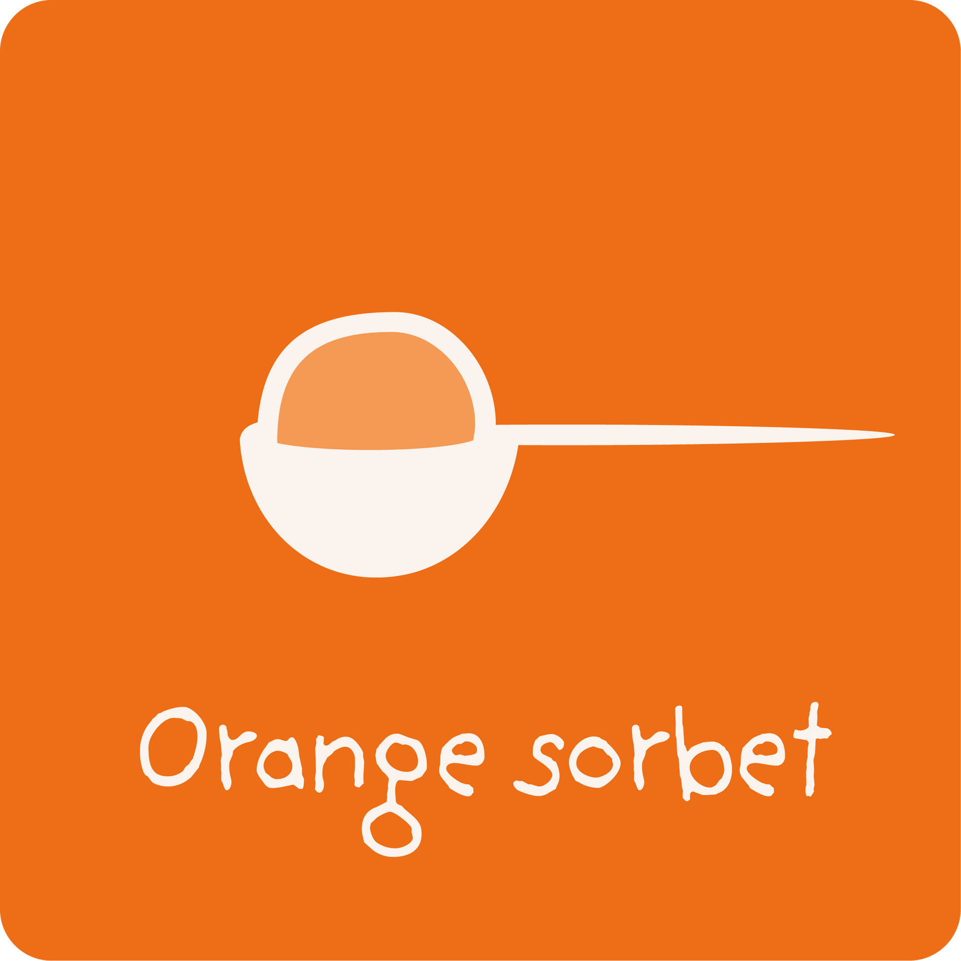 Orange sorbet