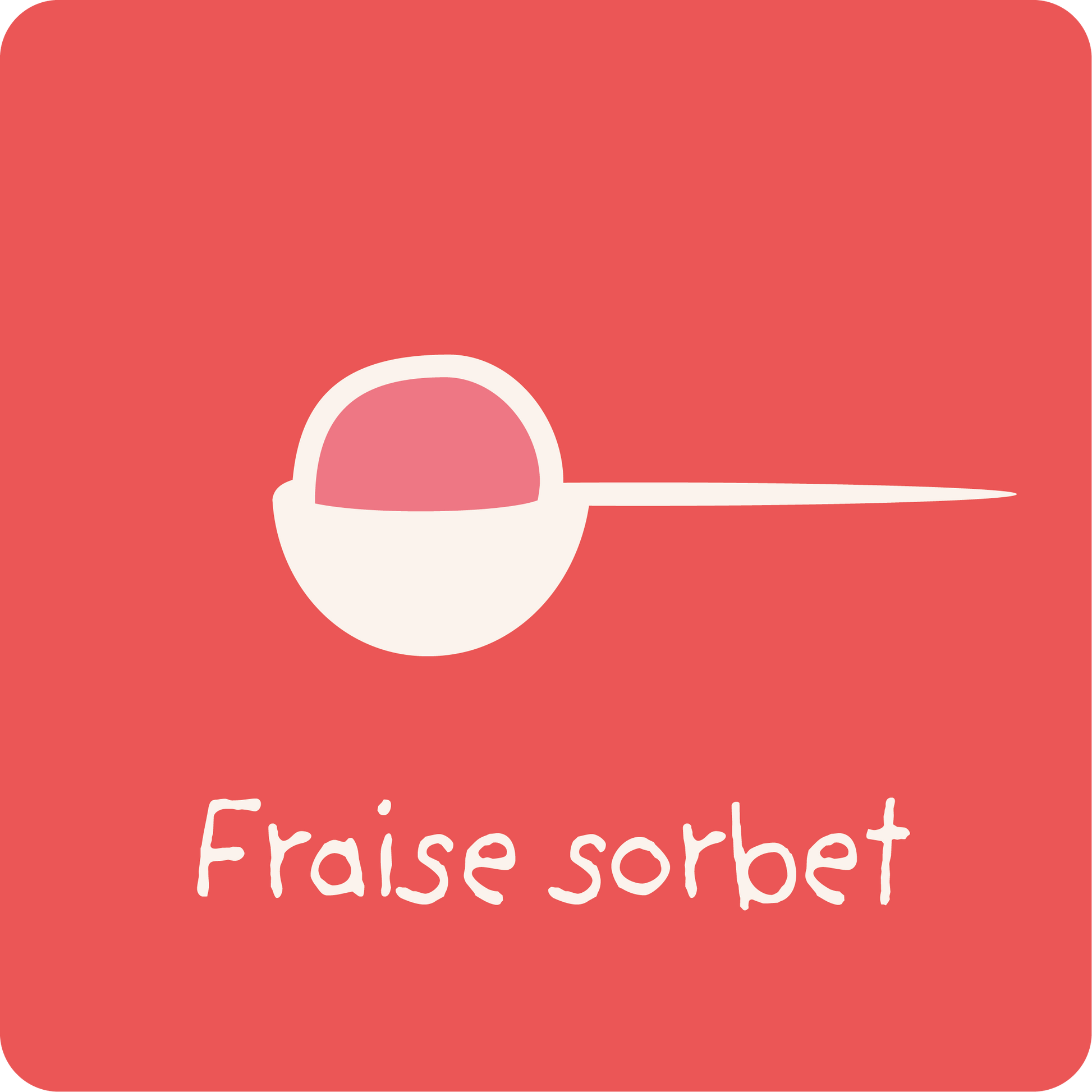 Fraise sorbet